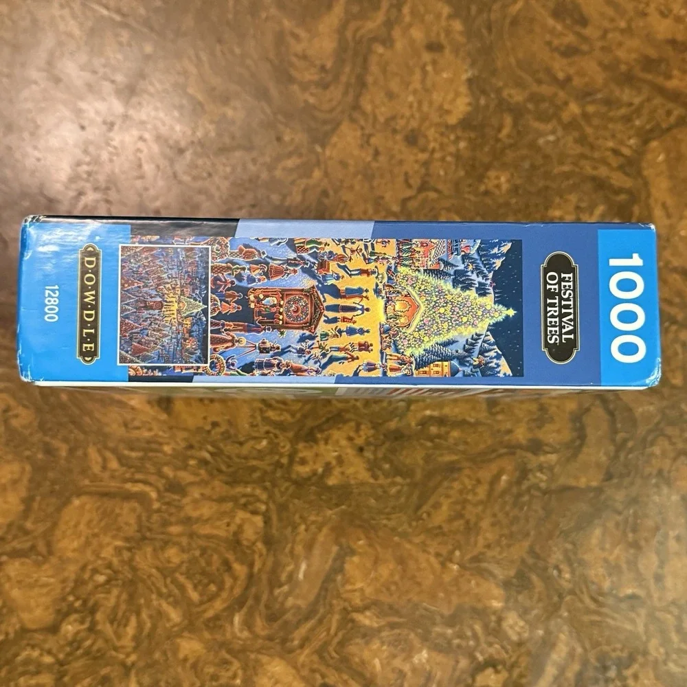 Festival Of Trees 1000 Pc Jigsaw Puzzle, Brand New-Sealed Box!